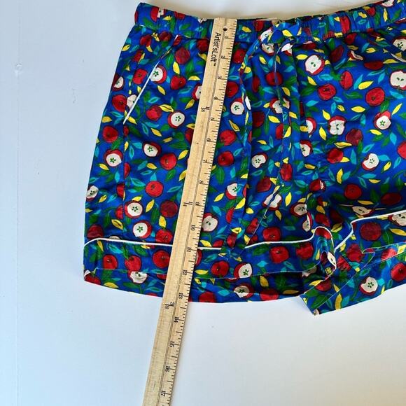 Print Fresh NWT Apple Orchard Novelty Print Pajama Set XS Short Sleeve Teacher - Picture 13 of 14